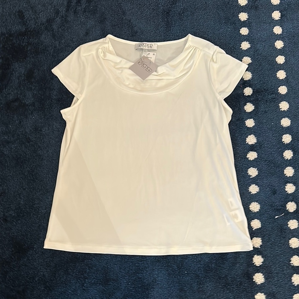 Kasper White Women's Blouse